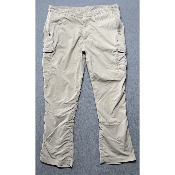 Clothing Arts P Cubed Pick Pocket Proof Cargo Pants Womens Sz 14 (34x28) Beige - Picture 1 of 11
